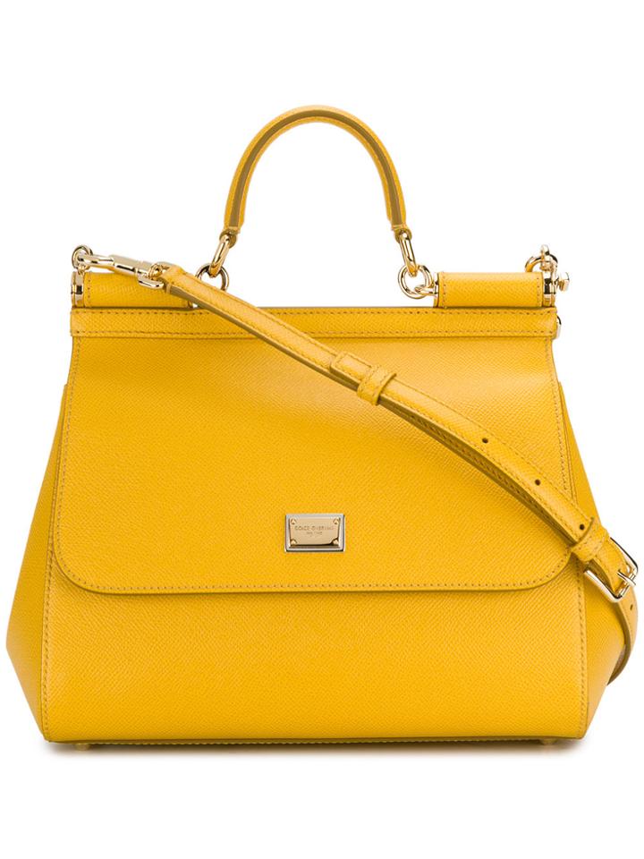 Dolce & Gabbana Sicily Tote - Yellow & Orange