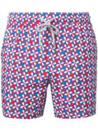 Capricode - Printed Swim Shorts - Men - Nylon - L, Red, Nylon