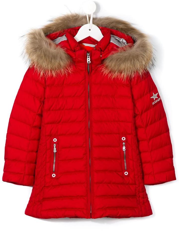 Bogner 'leila' Coat, Girl's, Size: 6 Yrs, Red