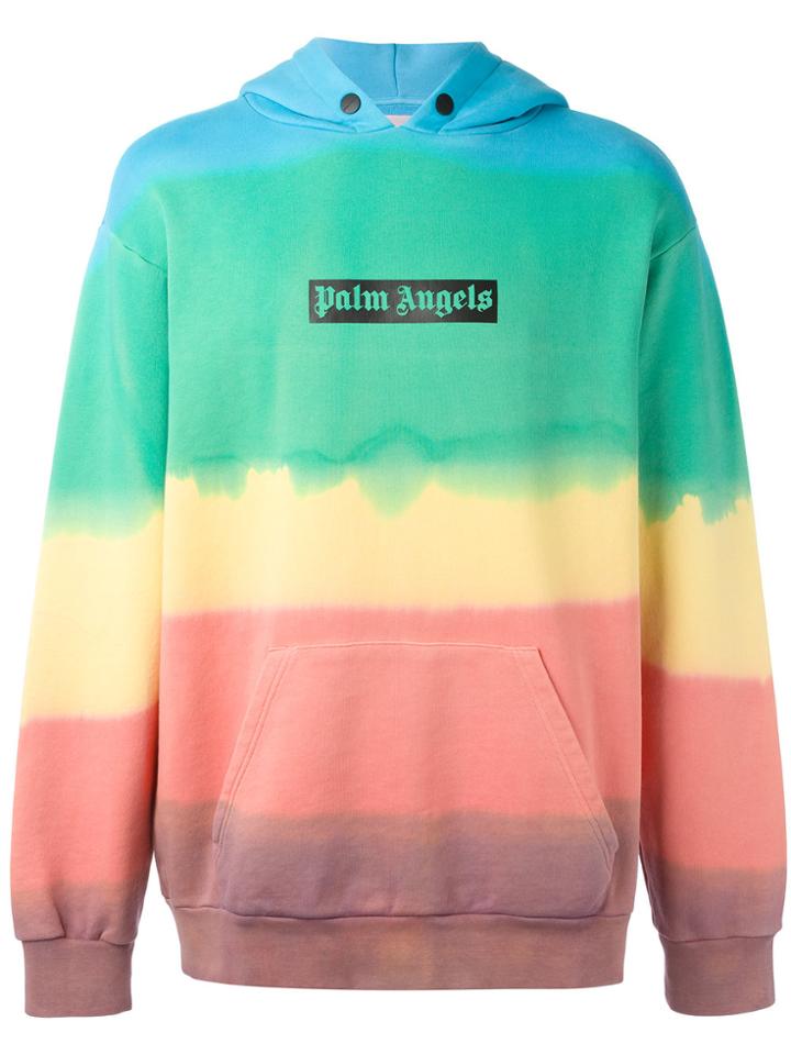 Palm Angels Kangaroo Pockets Hoody - Blue