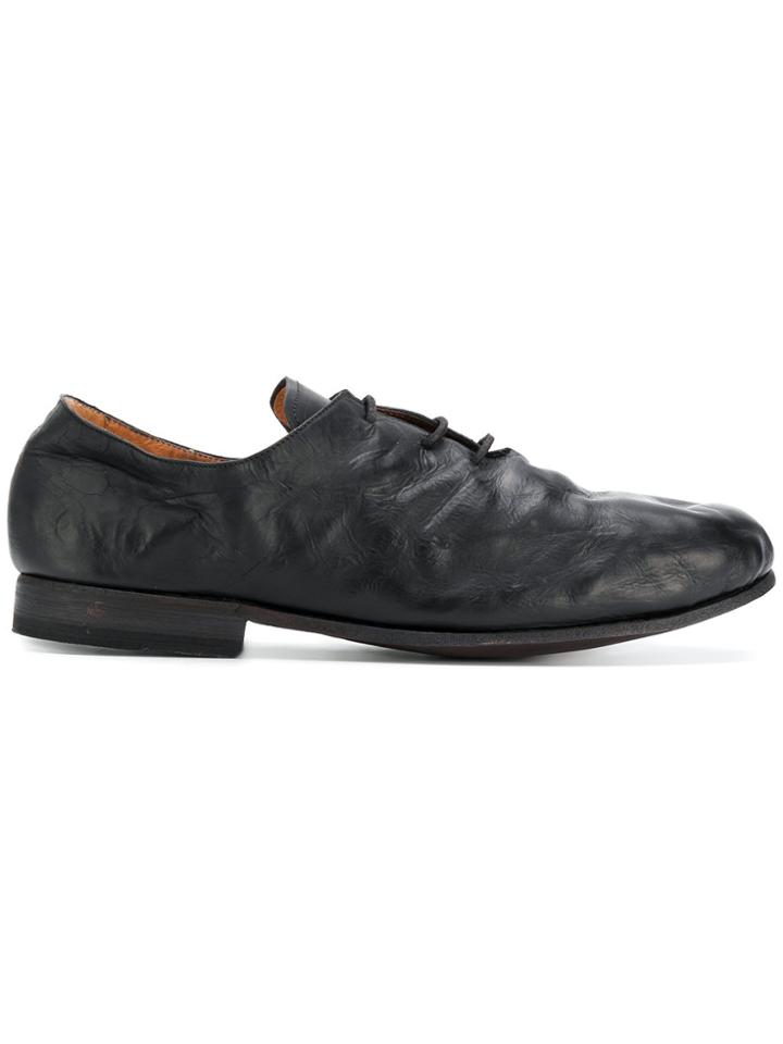 10sei0otto Distressed Lace-up Shoes - Black