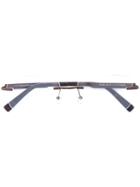 Ermenegildo Zegna Rimless Glasses, Brown, Acetate/titanium