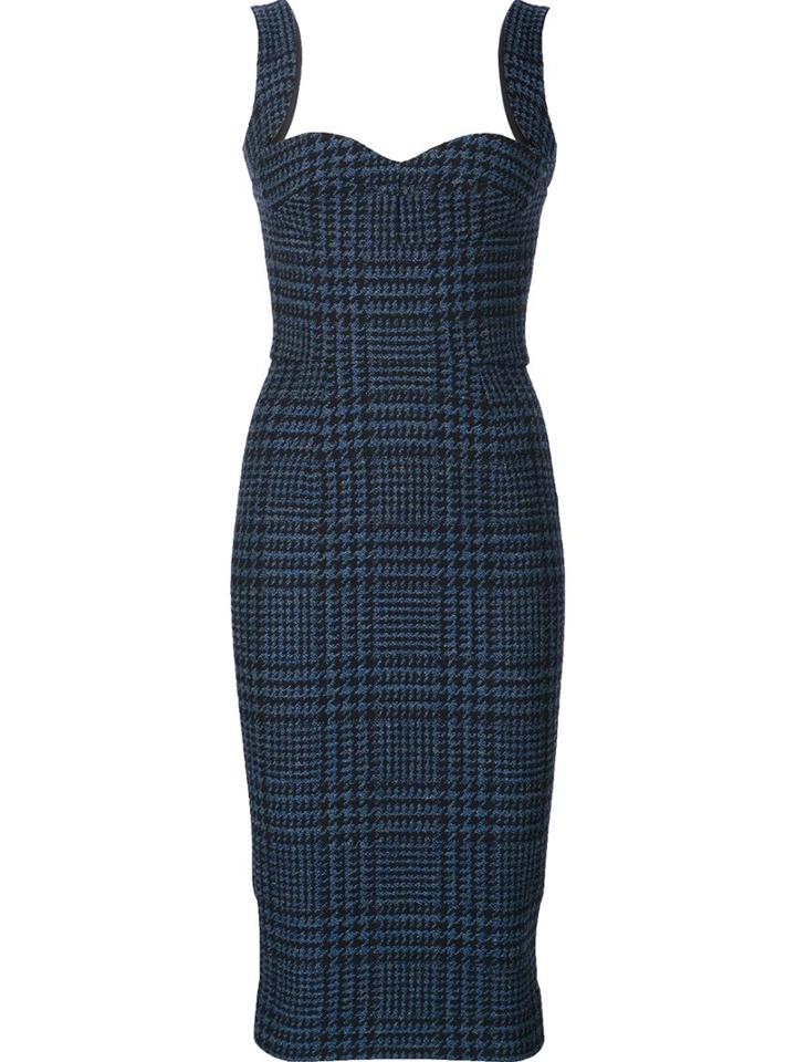 Victoria Beckham Fitted Tweed Dress