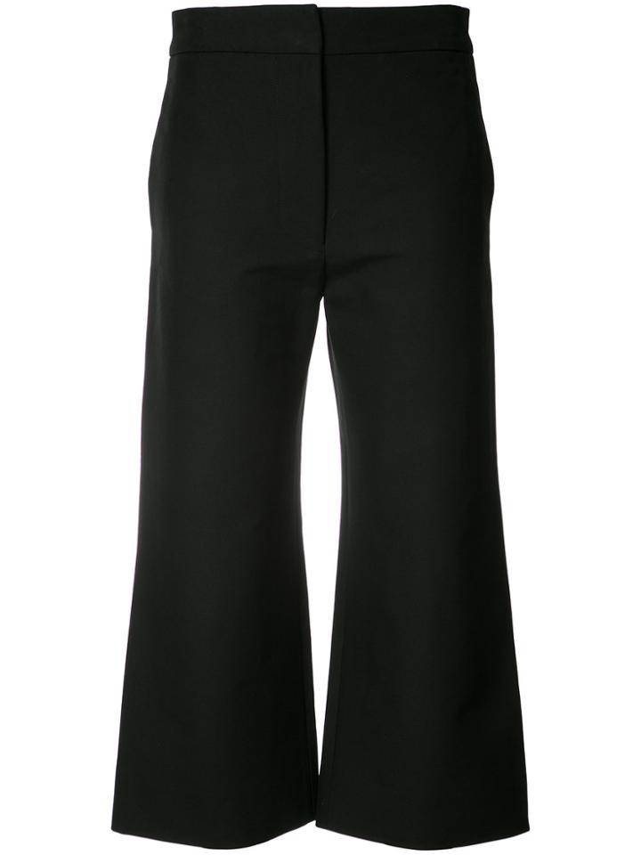 Marni Cropped Flared Trousers - Black