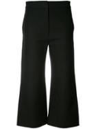 Marni Cropped Flared Trousers - Black