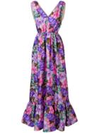 Msgm Floral Print Long-length Dress - Pink