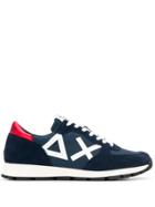 Sun 68 Panelled Runner Sneakers - Blue