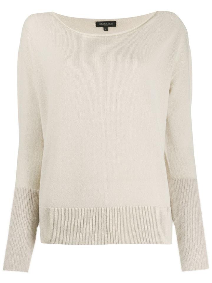 Antonelli Wide Neck Jumper - Neutrals