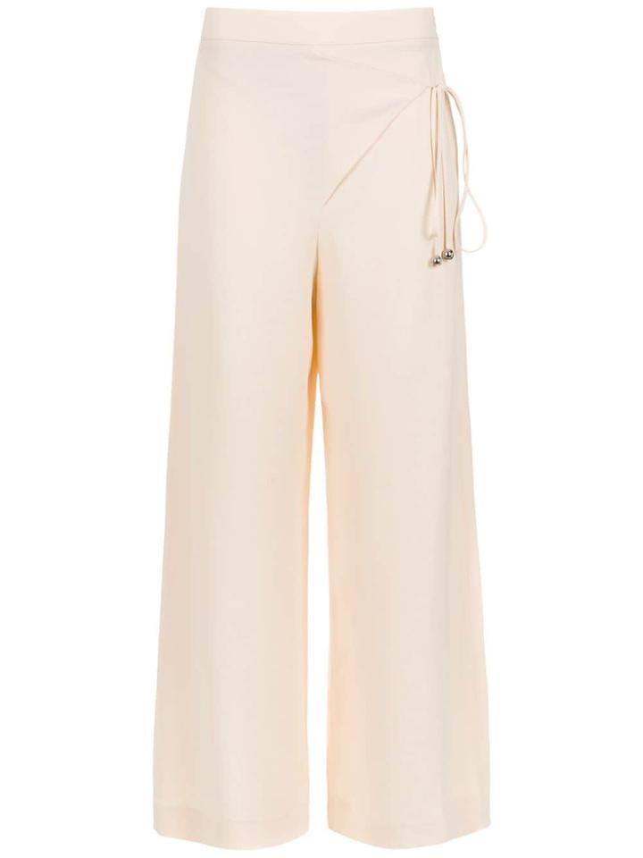 Nk Tie Detail Culottes - Nude & Neutrals