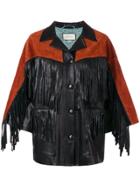 Gucci Fringe Detail Jacket - Black