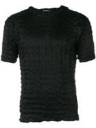 Issey Miyake Textured T-shirt - Black