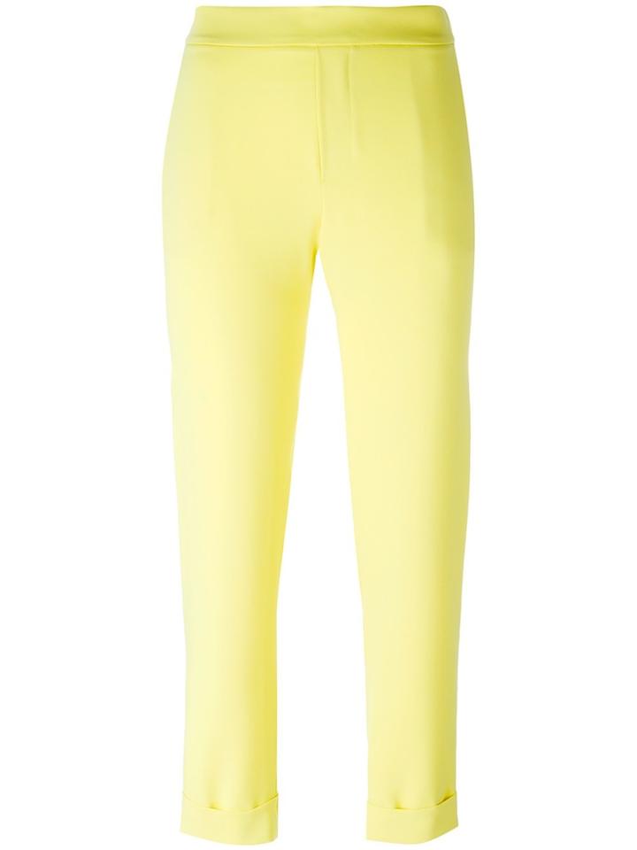 P.a.r.o.s.h. Pantera Cropped Trousers - Yellow & Orange