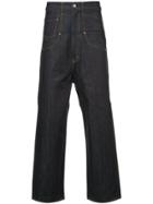 Junya Watanabe Comme Des Garçons Man High Rise Wide Leg Jeans - Blue