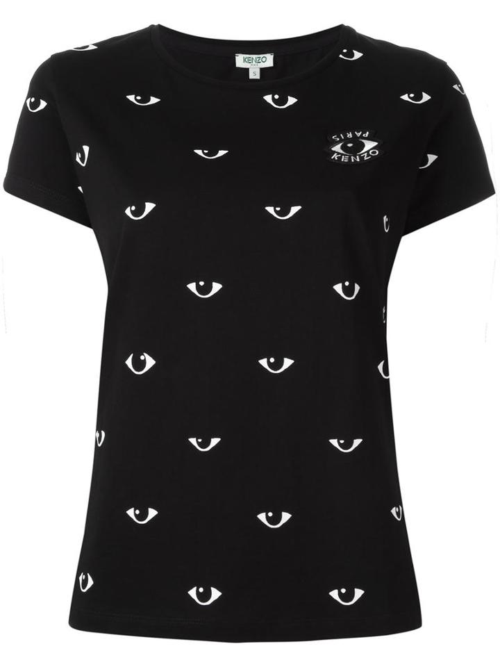Kenzo Eyes T-shirt, Women's, Size: Medium, Black, Cotton