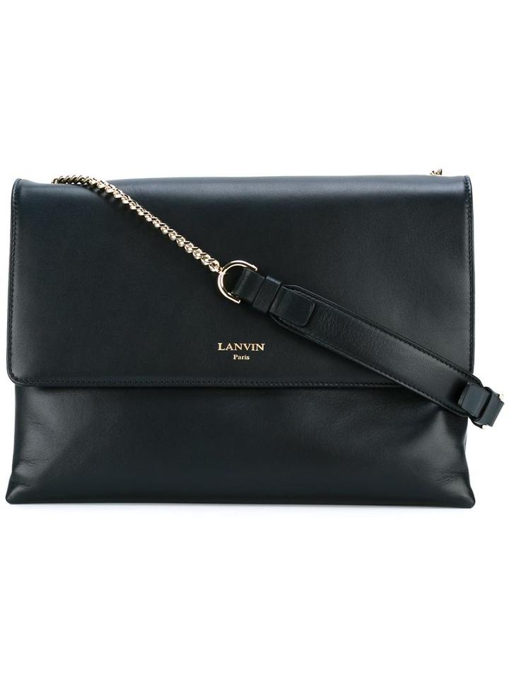 Lanvin Sugar Shoulder Bag, Women's, Blue, Leather
