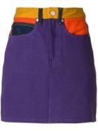 Calvin Klein Jeans Colour Block Mini Skirt - Purple
