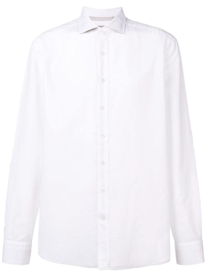 Hackett Plain Button Shirt - White