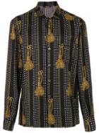 Dolce & Gabbana Tassel Printed Shirt - Black