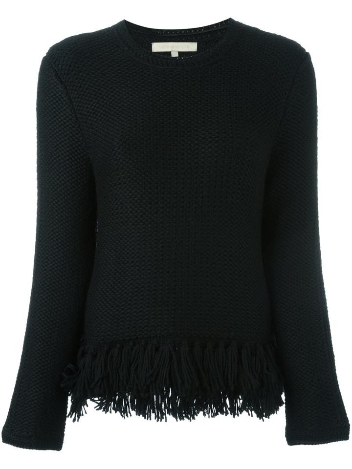 Vanessa Bruno Frayed Jumper, Women's, Size: Medium, Black, Alpaca