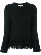 Vanessa Bruno Frayed Jumper, Women's, Size: Medium, Black, Alpaca
