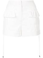 Carven Gathered Short Shorts - White