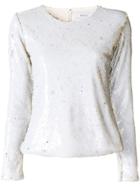 Racil Sequin Embellished Jumper - White