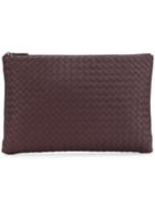 Bottega Veneta Woven Clutch Bag - Brown