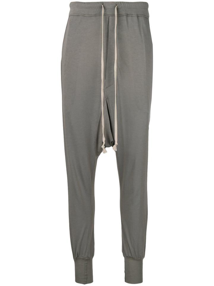 Rick Owens Lilies Drop Crotch Track Pants - Brown