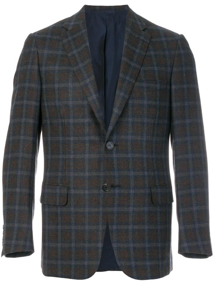 Brioni Checked Blazer - Multicolour
