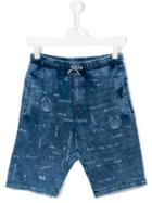 Diesel Kids Over-dyed Track Shorts, Boy's, Size: 14 Yrs, Blue