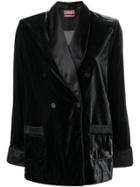F.r.s For Restless Sleepers Double Breasted Blazer - Black