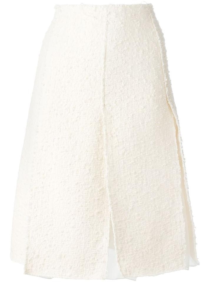 Nina Ricci Bouclé Knit Skirt, Women's, Size: 38, Nude/neutrals, Silk/cotton/polyamide