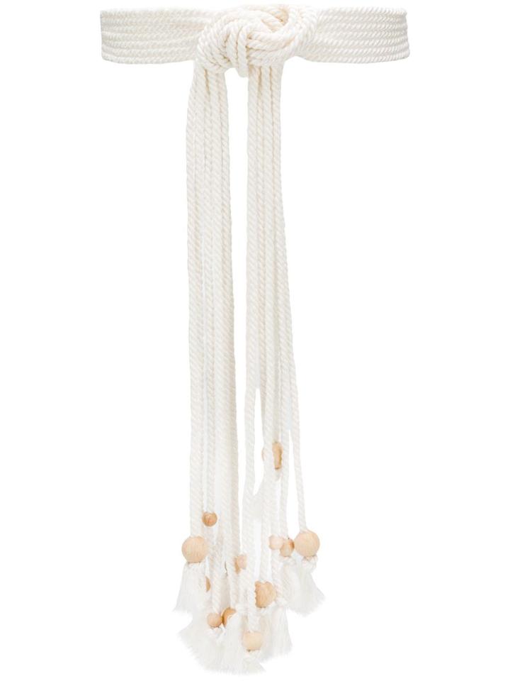 Philosophy Di Lorenzo Serafini Beaded Knotted Belt - Neutrals
