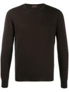 Altea Gauge 14 Contrast Trim Jumper - Brown