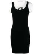 T By Alexander Wang Layered T-shirt Dress - Black