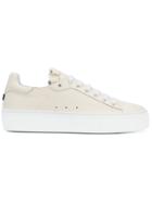 Jil Sander Navy Lace-up Sneakers - Nude & Neutrals