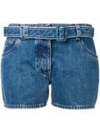 Prada Denim Short Shorts - Blue