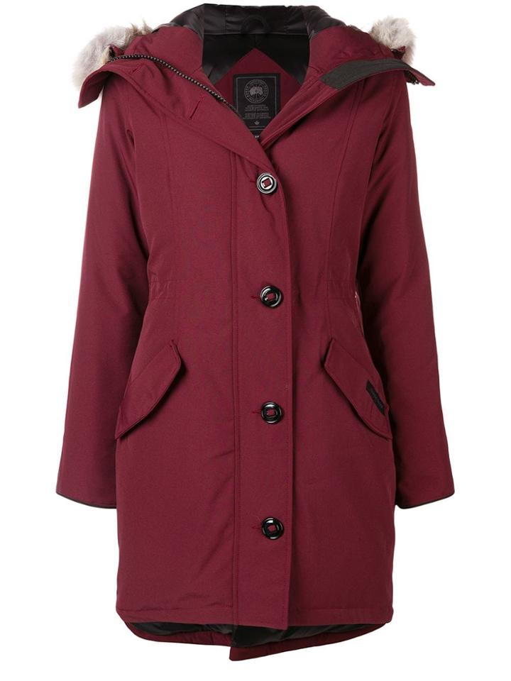 Canada Goose Rossclair Parka Coat - Red