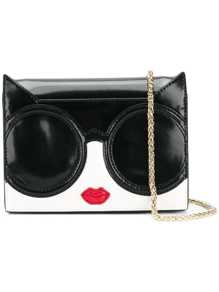 Alice+olivia Stace Face Crossbody Bag - Black
