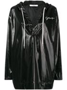 Givenchy Oversized High-shine Hooded Top - Black