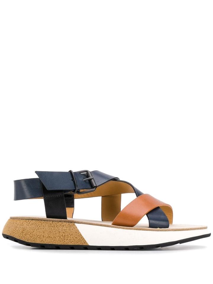 Flamingos Cross Strap Sandals - Blue