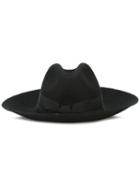 Federica Moretti Upturned Hat, Women's, Size: Medium, Black, Wool