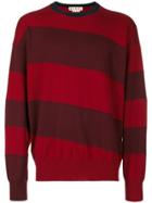 Marni Diagonal Stripe Sweater - Red