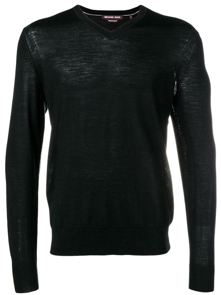 Michael Kors V-neck Jumper - Black