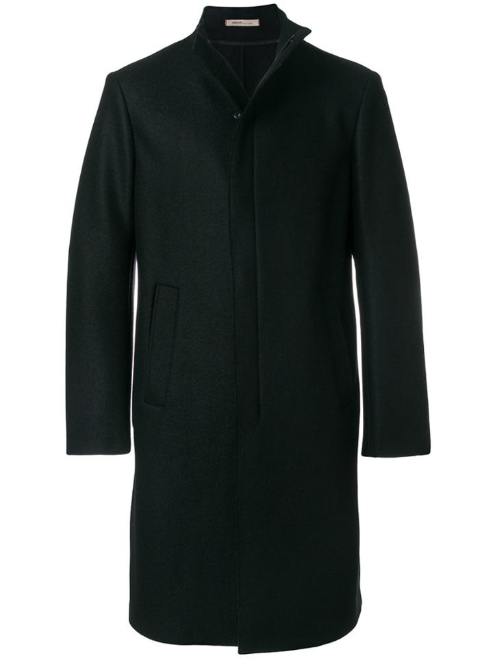 Armani Collezioni Long Tailored Coat - Black