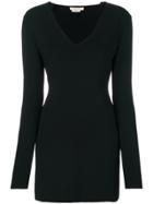 Alyx V-neck Fitted Dress - Black