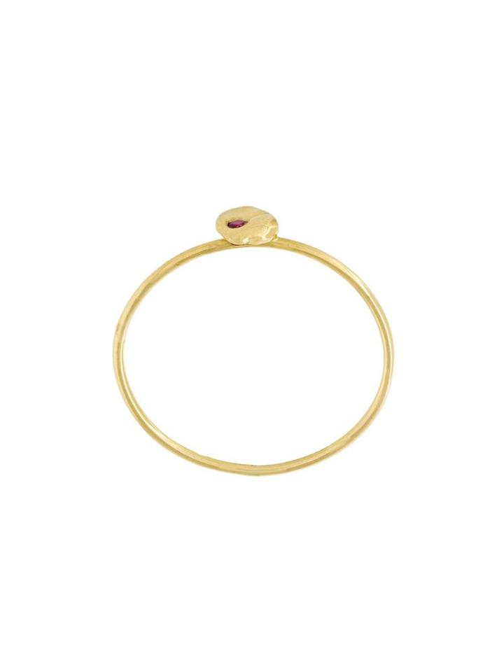Natasha Collis Ruby Stacking Ring, Women's, Size: M 1/2, Metallic