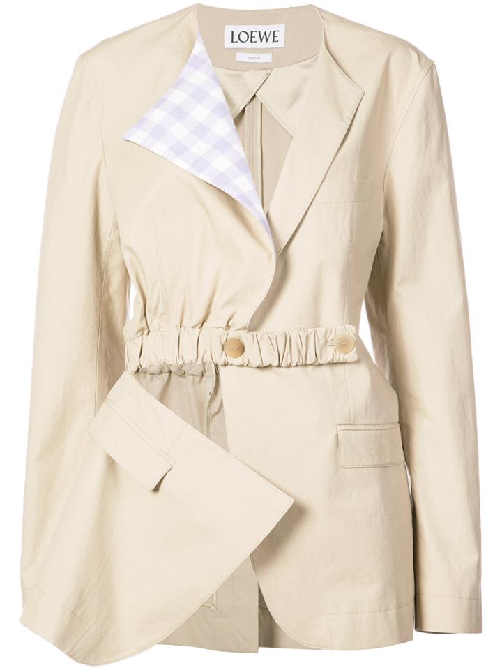 Loewe Asymmetric Patchwork Jacket - Grey