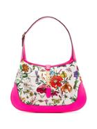 Gucci Jackie Floral Printed Hobo Bag - Pink