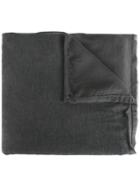 Kristensen Du Nord Layered Frayed Edge Scarf - Grey